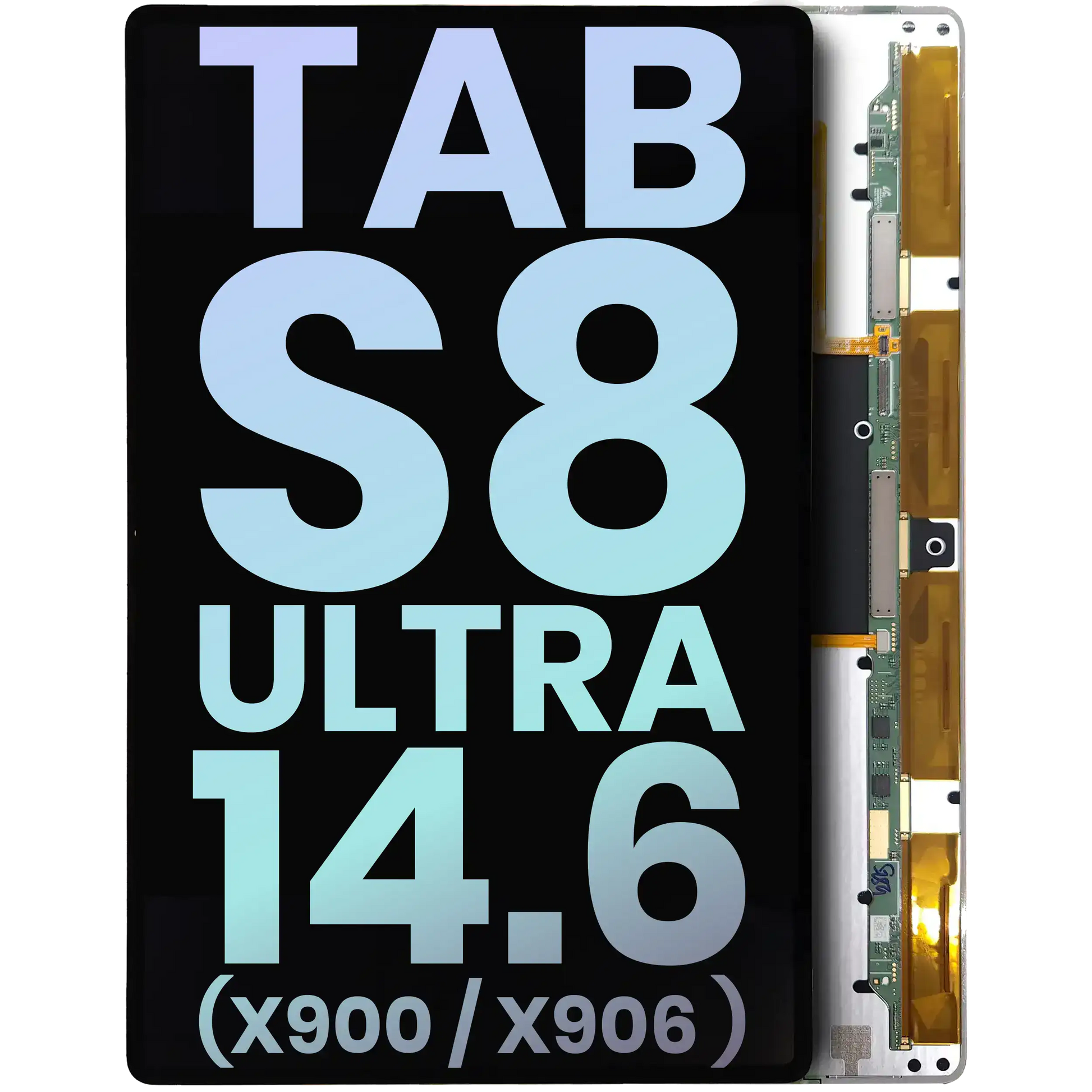 OLED Assembly Without Frame Compatible For Samsung Galaxy Tab S8 Ultra 14.6" (X900 / X906 ) (2022) (WiFi / 5G) (Service Pack) (All Colors) - product image 1