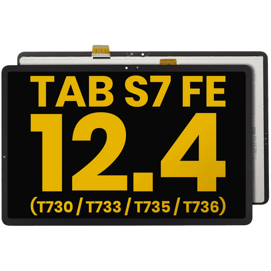 LCD Assembly Without Frame Compatible For Samsung Galaxy Tab S7 FE 12.4"(T730 / T733 / T735 / T736) (2021) (Refurbished) (Black) - product image 1
