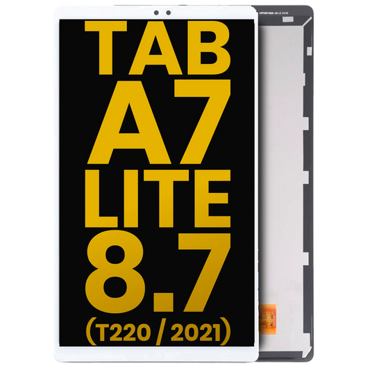 LCD Assembly Without Frame For Samsung Galaxy Tab A7 Lite 8.7" (2021) (T220) (WiFi Version) (Refurbished) (White) - Samsung Galaxy Tab A7 Lite 8.7" (2021) Replacement Parts - SKU 107082077902 - product image 1