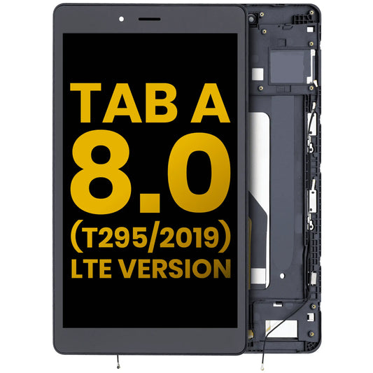 LCD Assembly With Frame For Samsung Galaxy Tab A 8.0" (T295) (2019) (LTE Version) (Refurbished) (Black) - Samsung Galaxy Tab A 8.0" (2019) Replacement Parts - SKU 107082072528 - product image 1