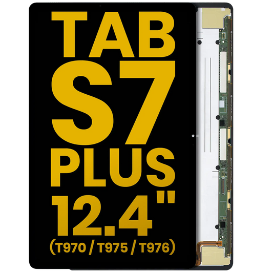 OLED Assembly Without Frame Compatible For Samsung Galaxy Tab S7 Plus 12.4" (T970 / T975 / T976) (2020) (Refurbished) (Black) - product image 1