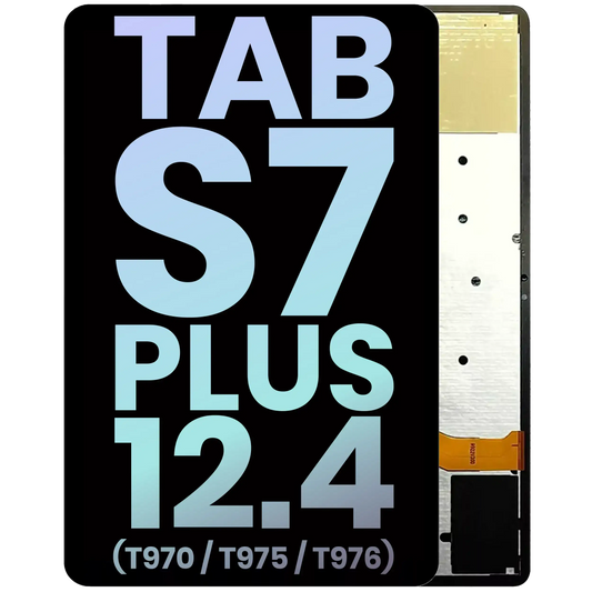 OLED Assembly Without Frame Compatible For Samsung Galaxy Tab S7 Plus 12.4" (T970 / T975 / T976) (2020) (Service Pack) (Black) - product image 1