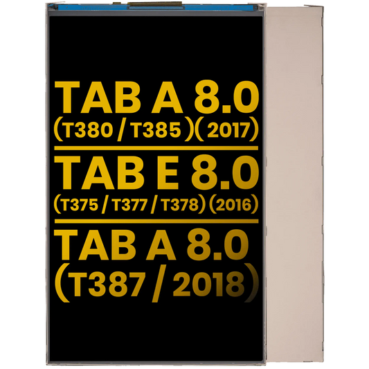 LCD Only For Samsung Galaxy Tab A 8.0" (2017) (T380 / T385) / Tab A 8.0" (2018) (T387) / Tab E 8.0" (2016) (T375 / T377 / T378) (Refurbished) - Samsung Galaxy Tab A 8.0" (2017) Replacement Parts; Samsung Galaxy Tab A 8.0" (2018) Replacement Parts - SKU 107082015719 - product image 1