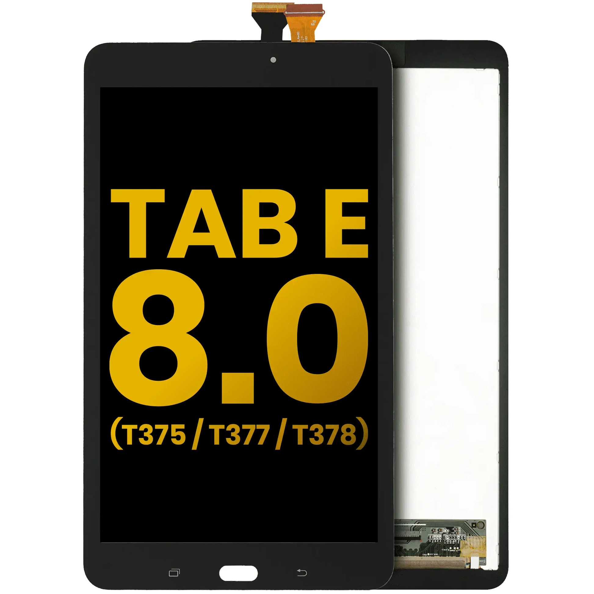 LCD Assembly Without Frame For Samsung Galaxy Tab E 8.0" (T375 / T377 / T378) (2016) (Refurbished) (Black) Samsung Galaxy Tab replacement part image 1