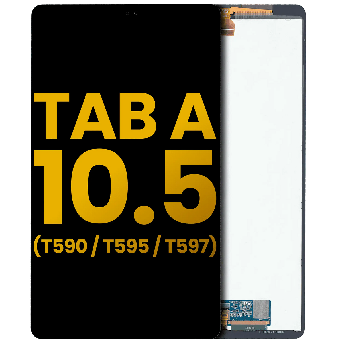 LCD Assembly Without Frame For Samsung Galaxy Tab A 10.5" (T590 / T595 / T597) (2018) (Refurbished) (Black) - Samsung Galaxy Tab A 10.5" (2018) Replacement Parts - SKU 107081016701 - product image 1