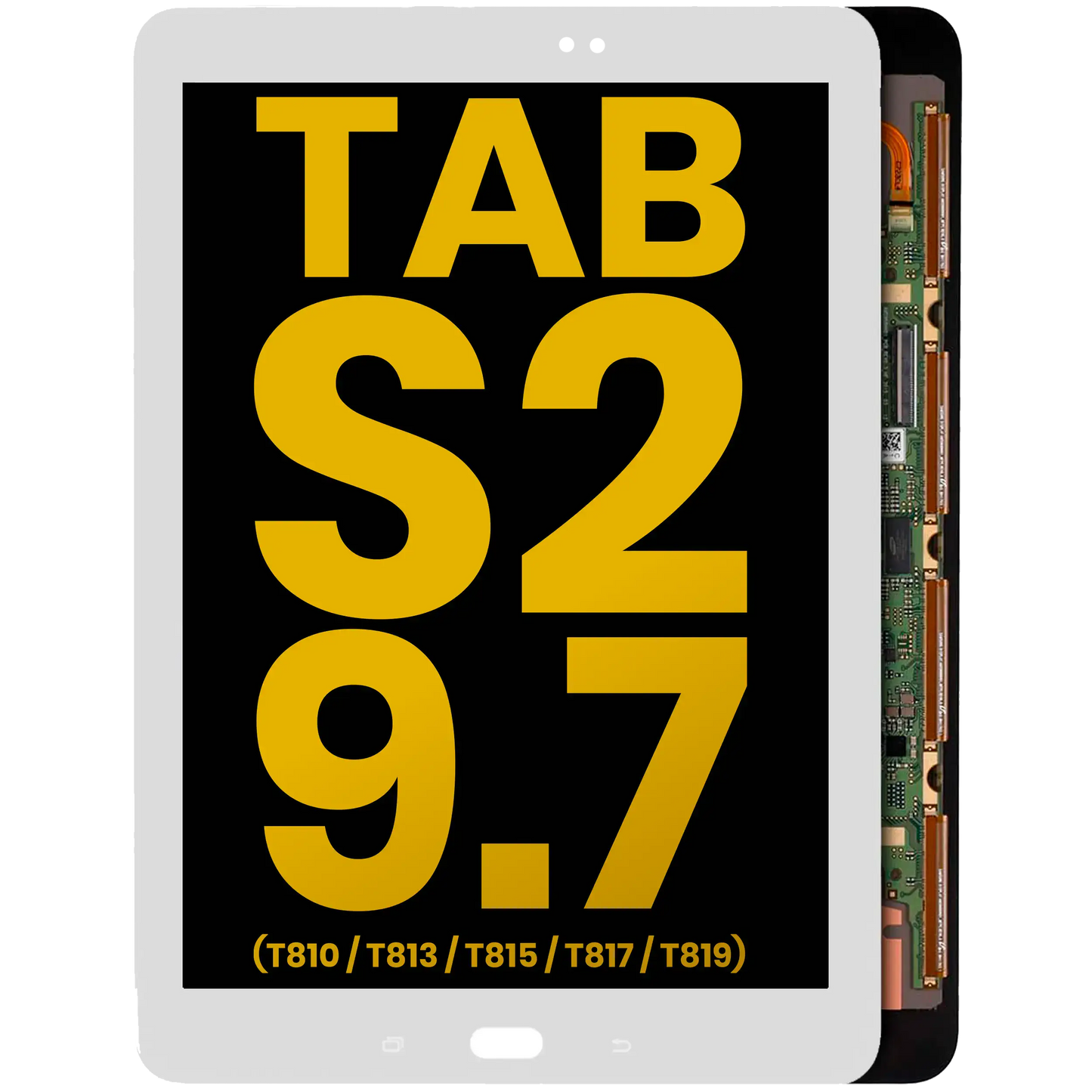 OLED Assembly Without Frame Compatible For Samsung Galaxy Tab S2 9.7" (T810 / T813 / T815 / T817 / T819) (2015) (Refurbished) (White) - product image 1