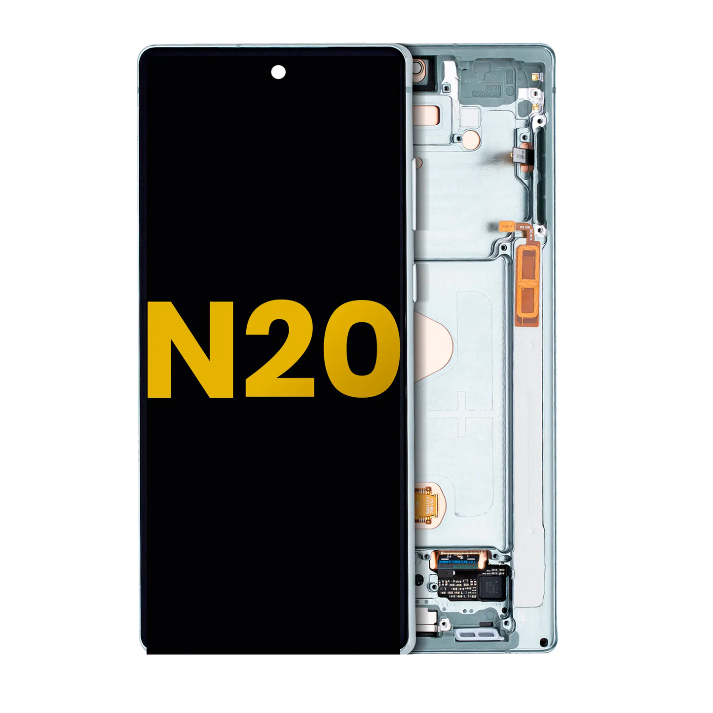OLED Assembly With Frame For Samsung Galaxy Note 20 5G (Refurbished) (Mystic Green)