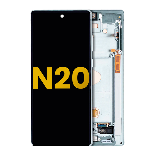 OLED Assembly With Frame For Samsung Galaxy Note 20 5G (Refurbished) (Mystic Green)