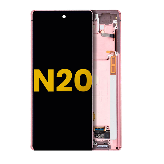 OLED Assembly With Frame For Samsung Galaxy Note 20 5G (Refurbished) (Mystic Bronze)