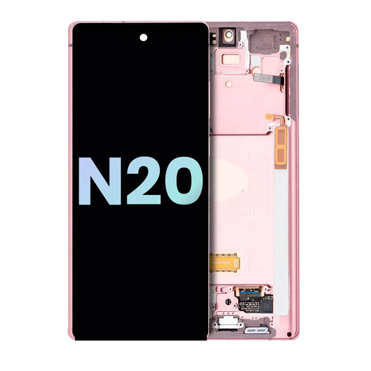 OLED Assembly With Frame For Samsung Galaxy Note 20 5G (Service Pack) (Mystic Bronze)