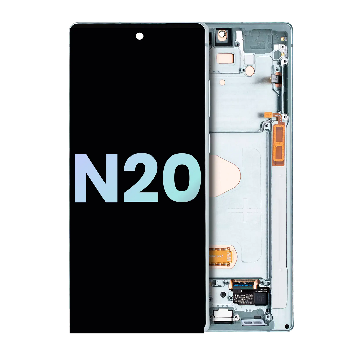 OLED Assembly With Frame For Samsung Galaxy Note 20 5G (Service Pack) (Mystic Green)