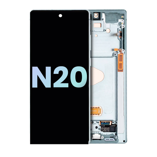 OLED Assembly With Frame For Samsung Galaxy Note 20 5G (Service Pack) (Mystic Green)