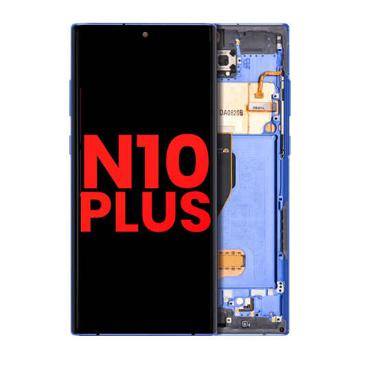 OLED Assembly With Frame For Samsung Galaxy Note 10 Plus / 5G (Aftermarket Plus) (Blue)