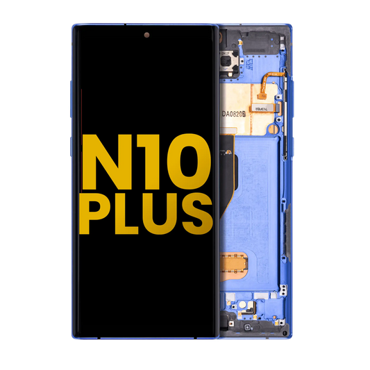 OLED Assembly With Frame For Samsung Galaxy Note 10 Plus / 5G (Refurbished) (Blue)