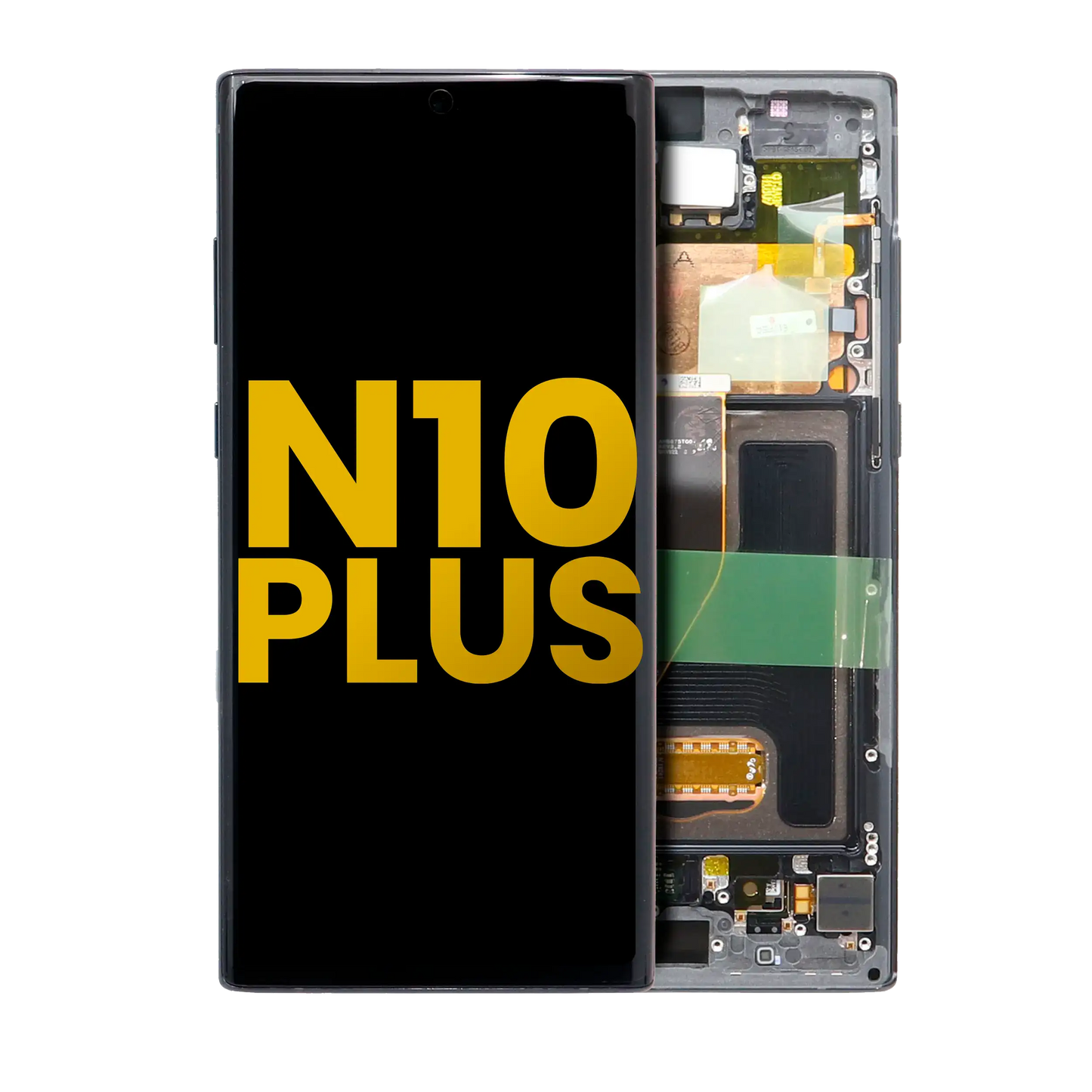 OLED Assembly With Frame For Samsung Galaxy Note 10 Plus / 5G (Refurbished) (Aura Black)