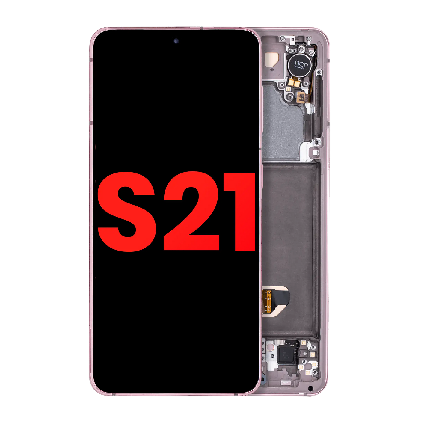 OLED Assembly With Frame For Samsung Galaxy S21 5G (Aftermarket Plus) (Phantom Violet)