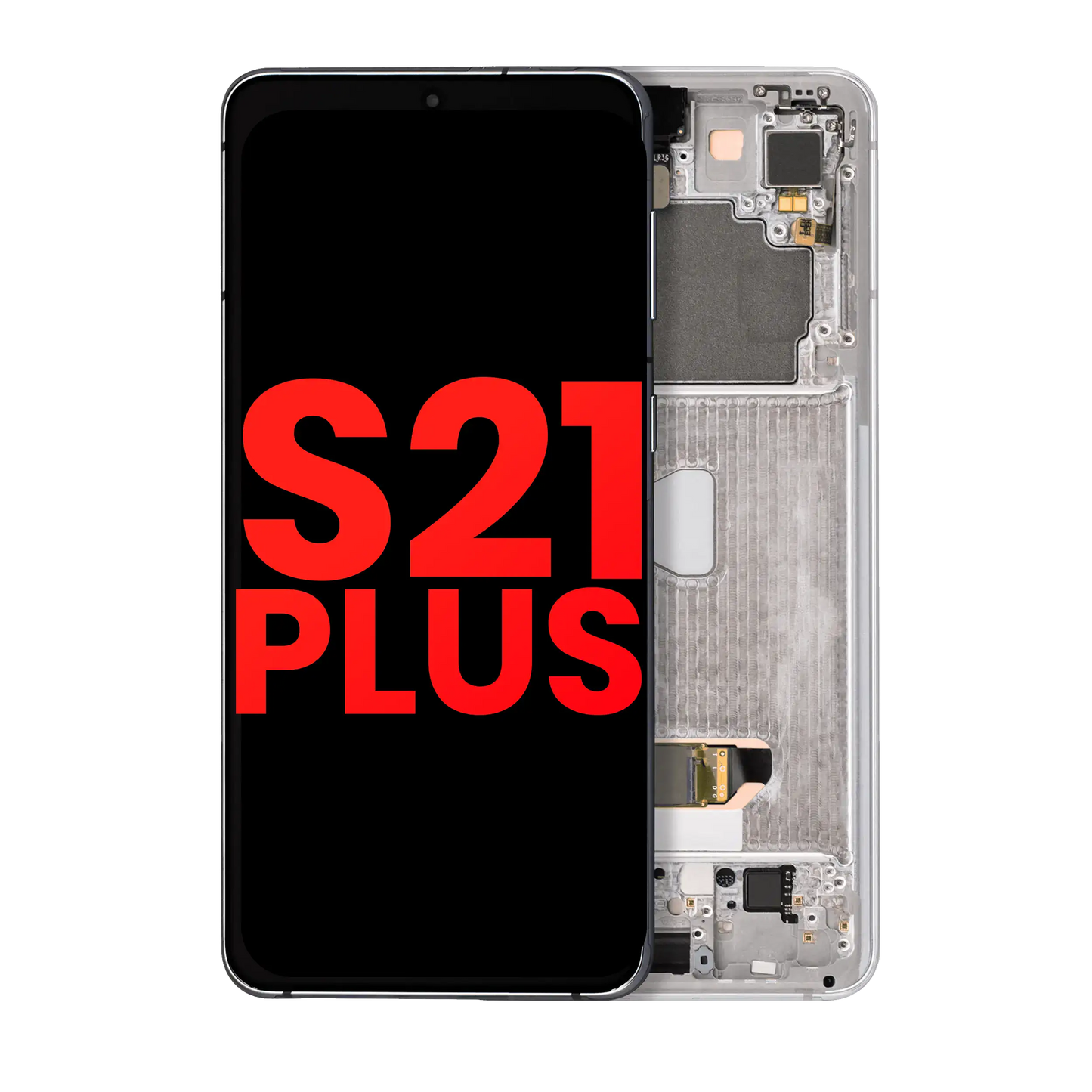 OLED Assembly With Frame For Samsung Galaxy S21 Plus 5G (Aftermarket Plus) (Phantom Silver)