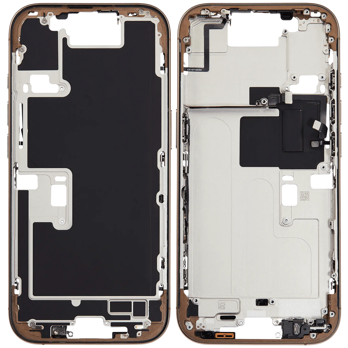 Mid-Frame Housing W/ Small Parts For iPhone 16 Pro (EU / Global Version) (Used OEM Pull: Grade A) (Desert Titanium) — product photo 7