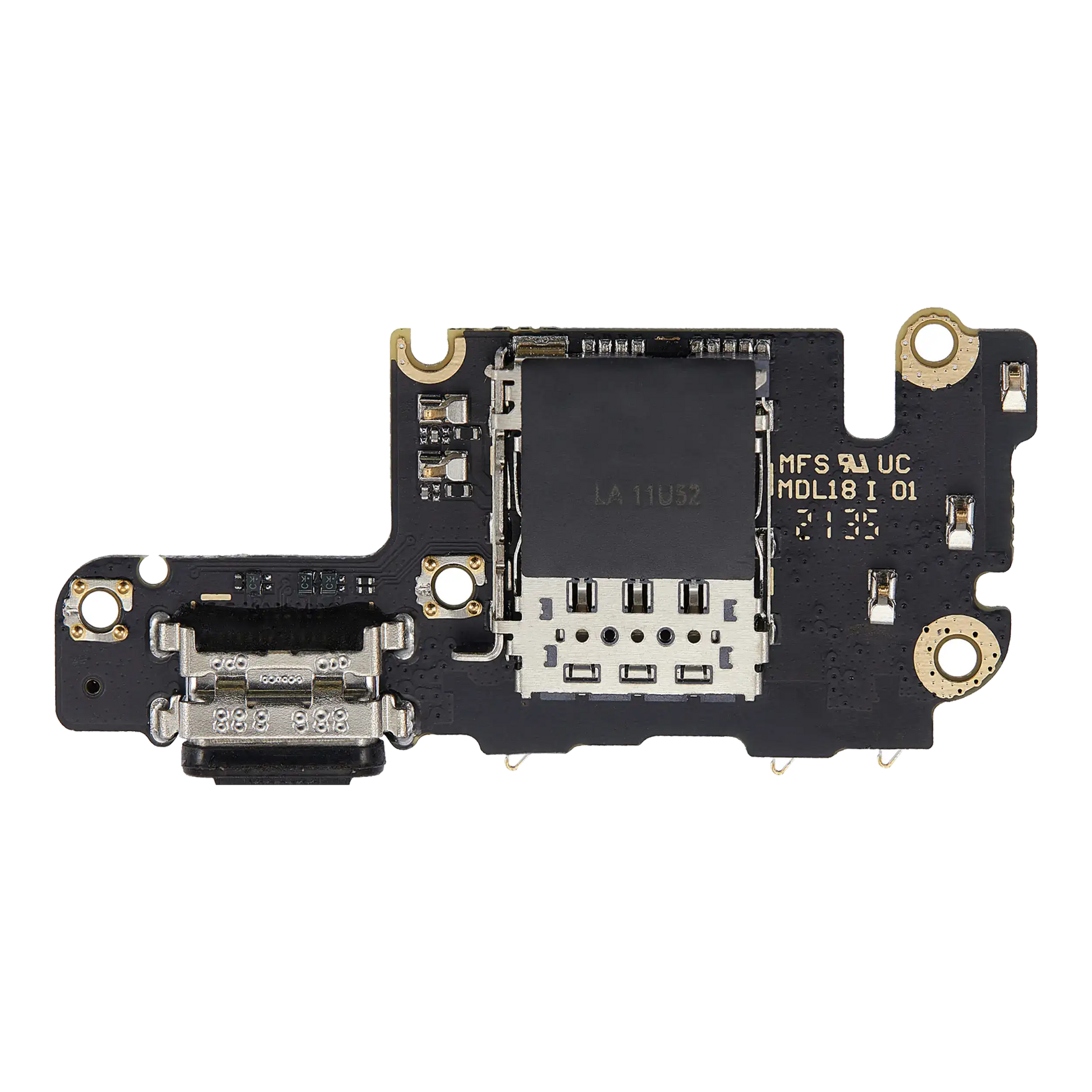 Charging Port Board With Sim Card Reader For Xiaomi Mi 10T Pro (Aftermarket Plus) - replacement part product image SKU 107082104923 - image 1