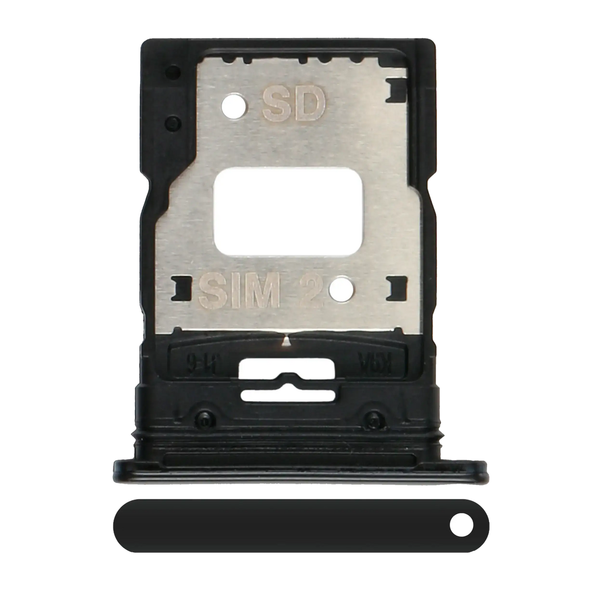 Dual Sim Card Tray For Xiaomi Mi 11 Lite (Boba Black) - replacement part product image SKU 107082114620 - image 1