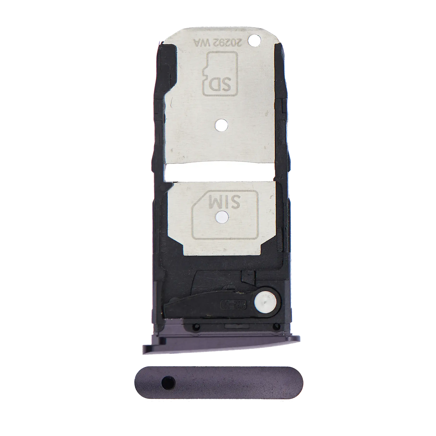 Single Sim Card Tray For Motorola Moto Z4 (XT1980 / 2019) (Purple) - Motorola replacement part, primary product view, SKU 107082049340