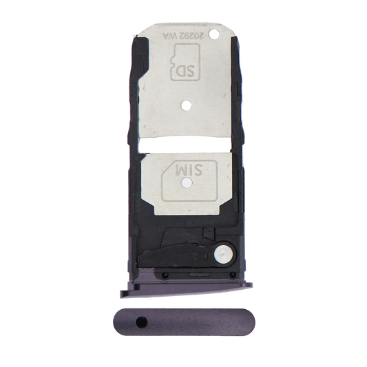 Single Sim Card Tray For Motorola Moto Z4 (XT1980 / 2019) (Purple) - Motorola replacement part, primary product view, SKU 107082049340