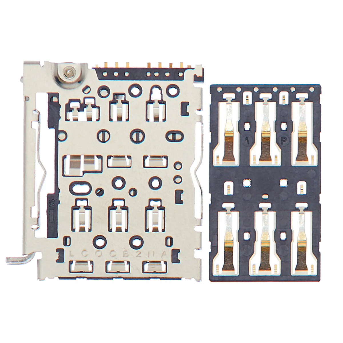 Sim Card Reader For Google Pixel 5 / 5A / 6 / 6 Pro (2 Piece Set) - replacement part product view