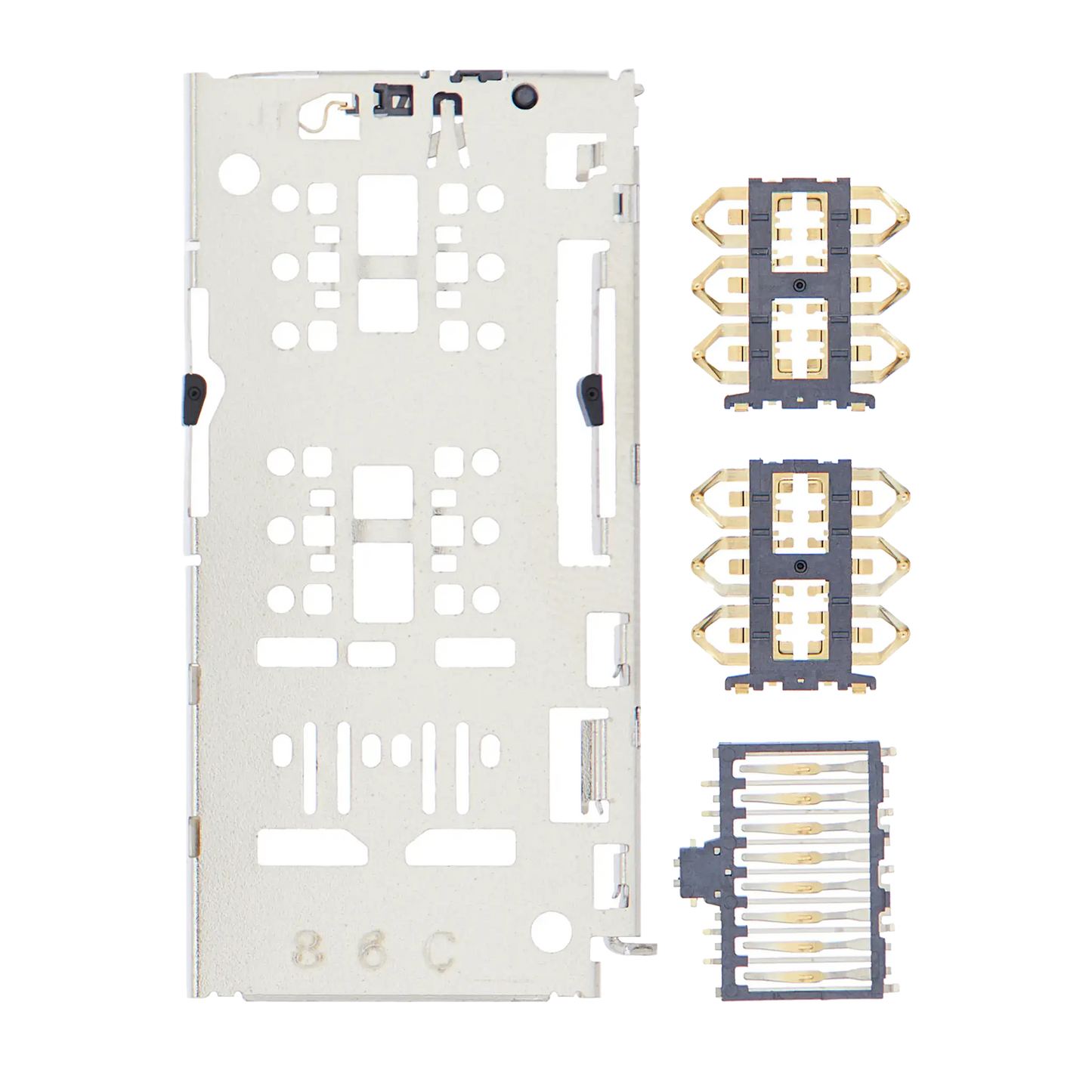 Sim Card Reader For Motorola Moto G8 Power Lite (XT2055 / 2020) / Moto E6S (XT2053-1 / 2020) (4 Piece Set) replacement part for compatible Motorola phone, SKU 107082082331, product image 1