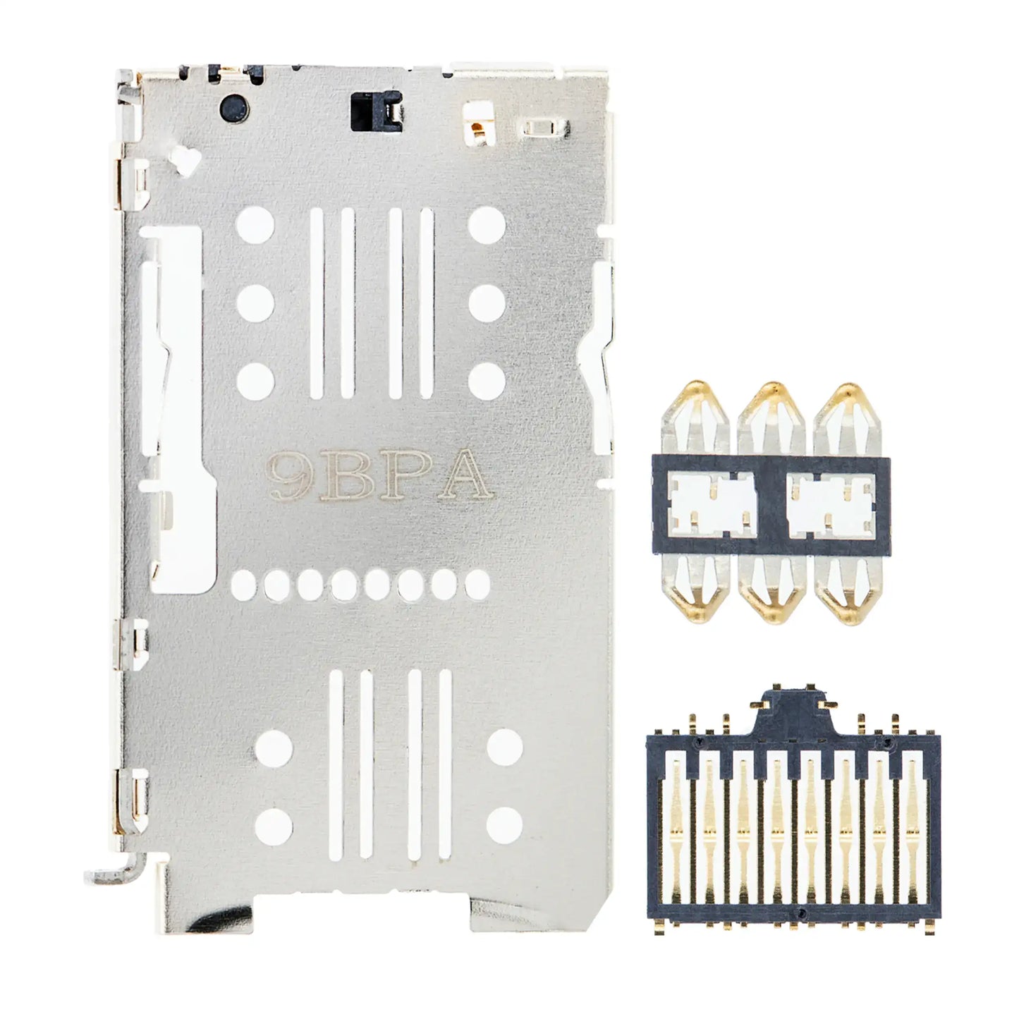 Sim Card Reader For Motorola Moto G Stylus 5G (XT2131 / 2021) (3 Piece Set) replacement part for compatible Motorola phone, SKU 109082007425, product image 1
