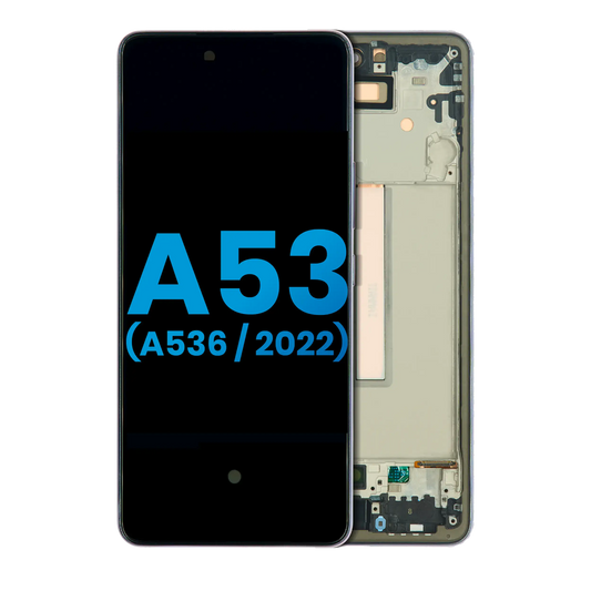 LCD Assembly With Frame For Samsung Galaxy A53 5G (A536 / 2022) (Without Finger Print Sensor) (Aftermarket: Incell) (Black) - product image 1