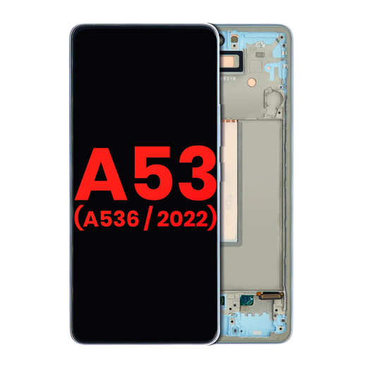 OLED Assembly With Frame For Samsung Galaxy A53 5G (A536 / 2022) (6.46") (Aftermarket Plus) (Blue) - product image 1