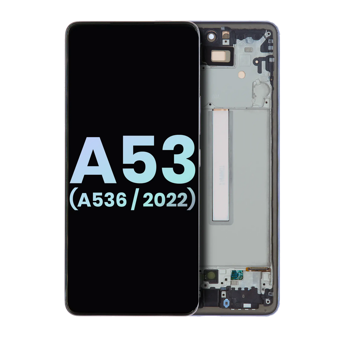 OLED Assembly With Frame For Samsung Galaxy A53 5G (A536 / 2022) (Service Pack) (Black) - product image 1