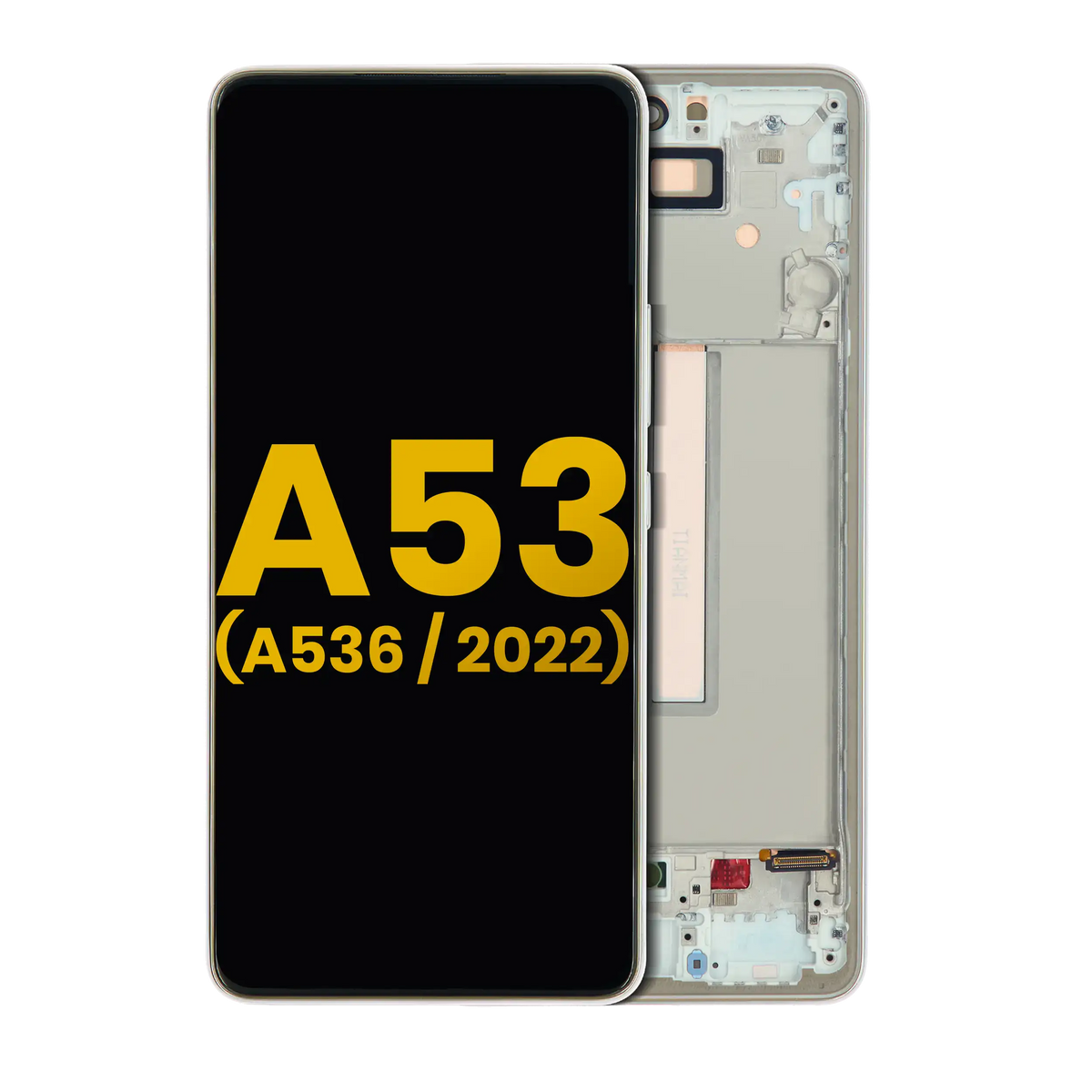 OLED Assembly With Frame For Samsung Galaxy A53 5G ( A536 / 2022) (Refurbished) (White) - product image 1