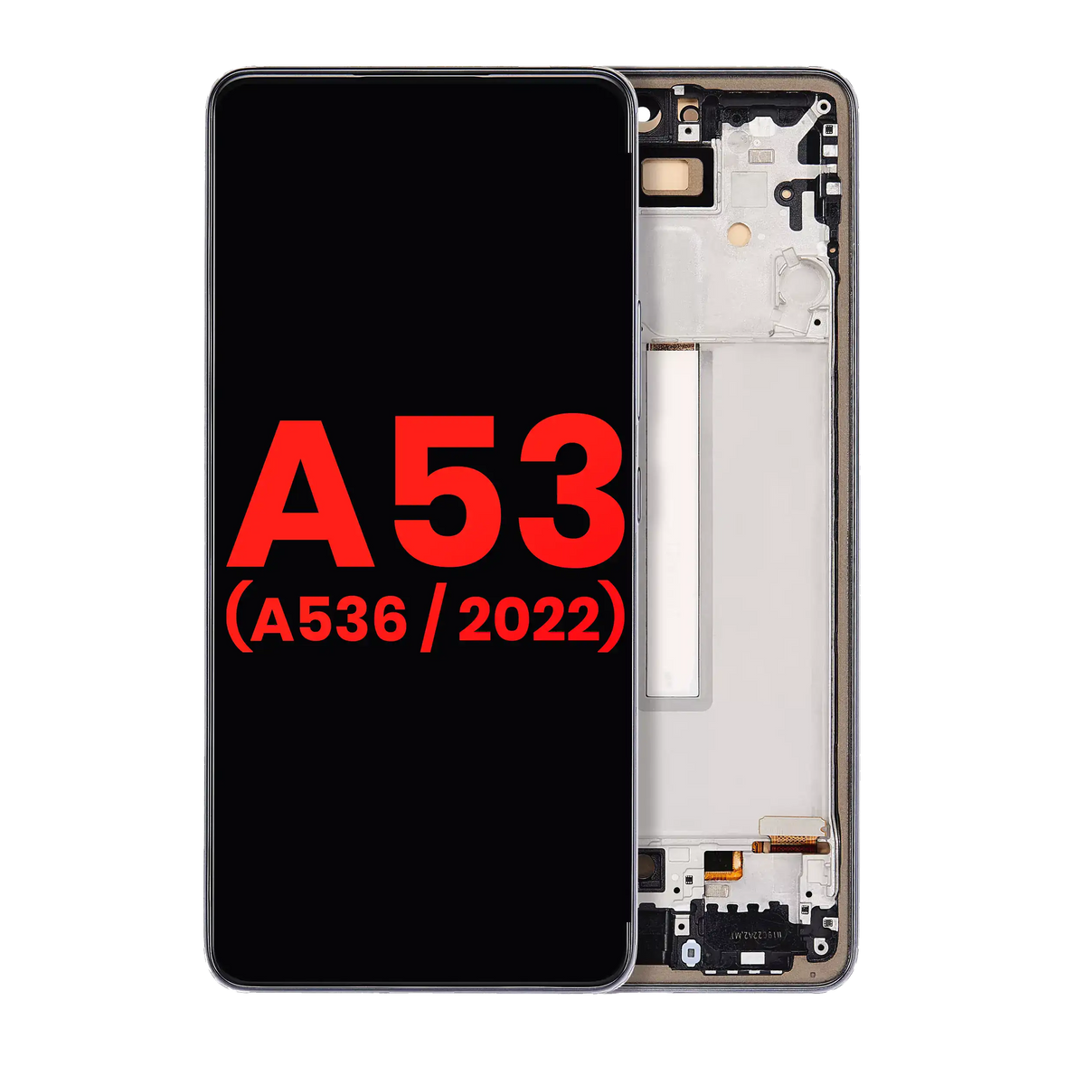 OLED Assembly With Frame For Samsung Galaxy A53 5G (A536 / 2022) (6.36") (Aftermarket Plus) (Black) - product image 1
