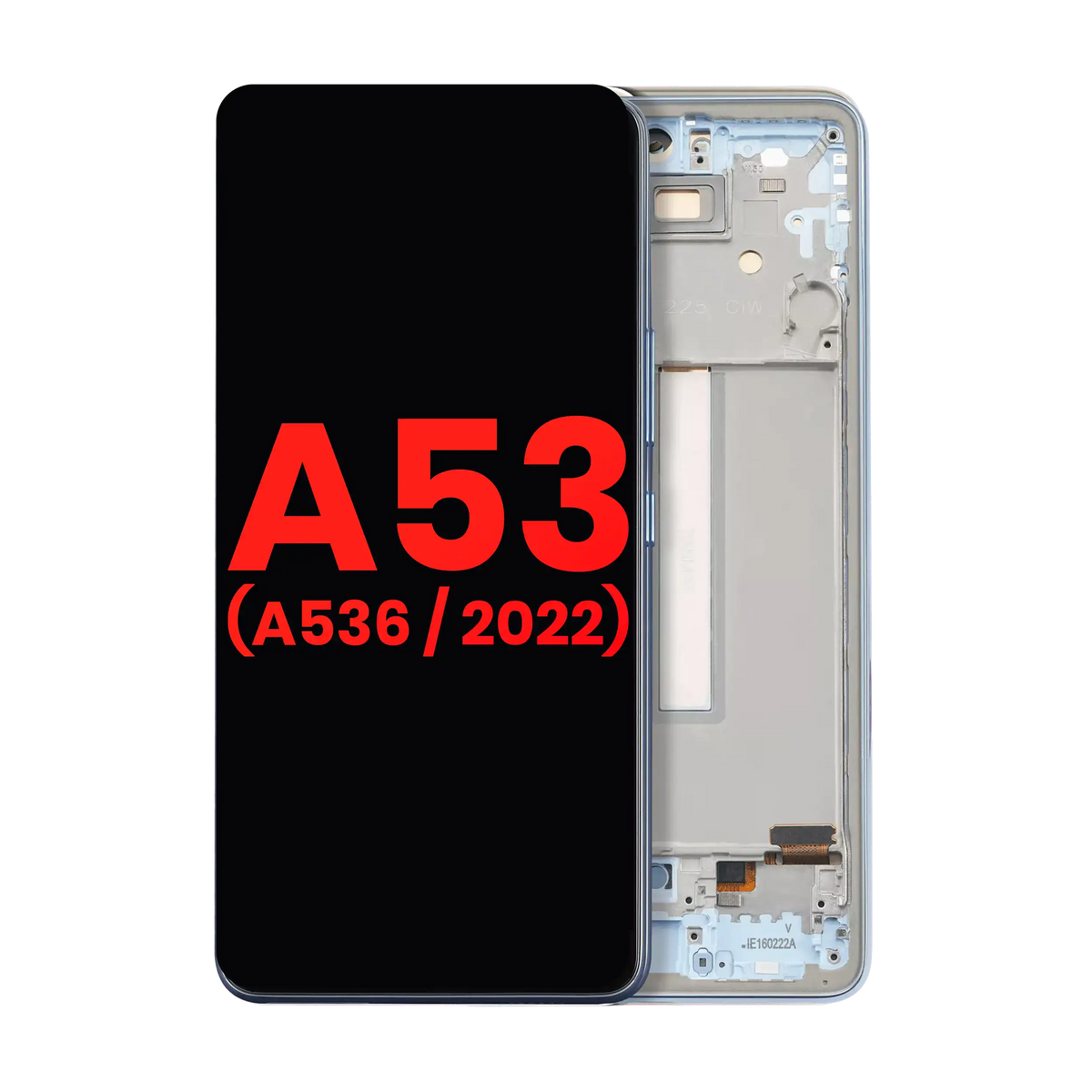 OLED Assembly With Frame For Samsung Galaxy A53 5G ( A536 / 2022) (6.36") (Aftermarket Plus) (Blue) - product image 1
