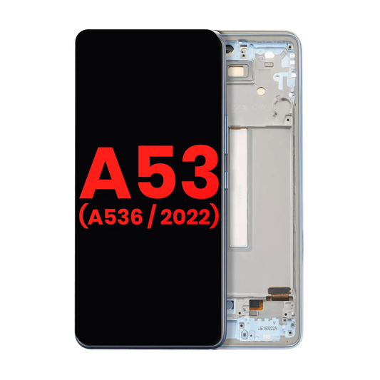 OLED Assembly With Frame For Samsung Galaxy A53 5G ( A536 / 2022) (6.36") (Aftermarket Plus) (Blue) - product image 1