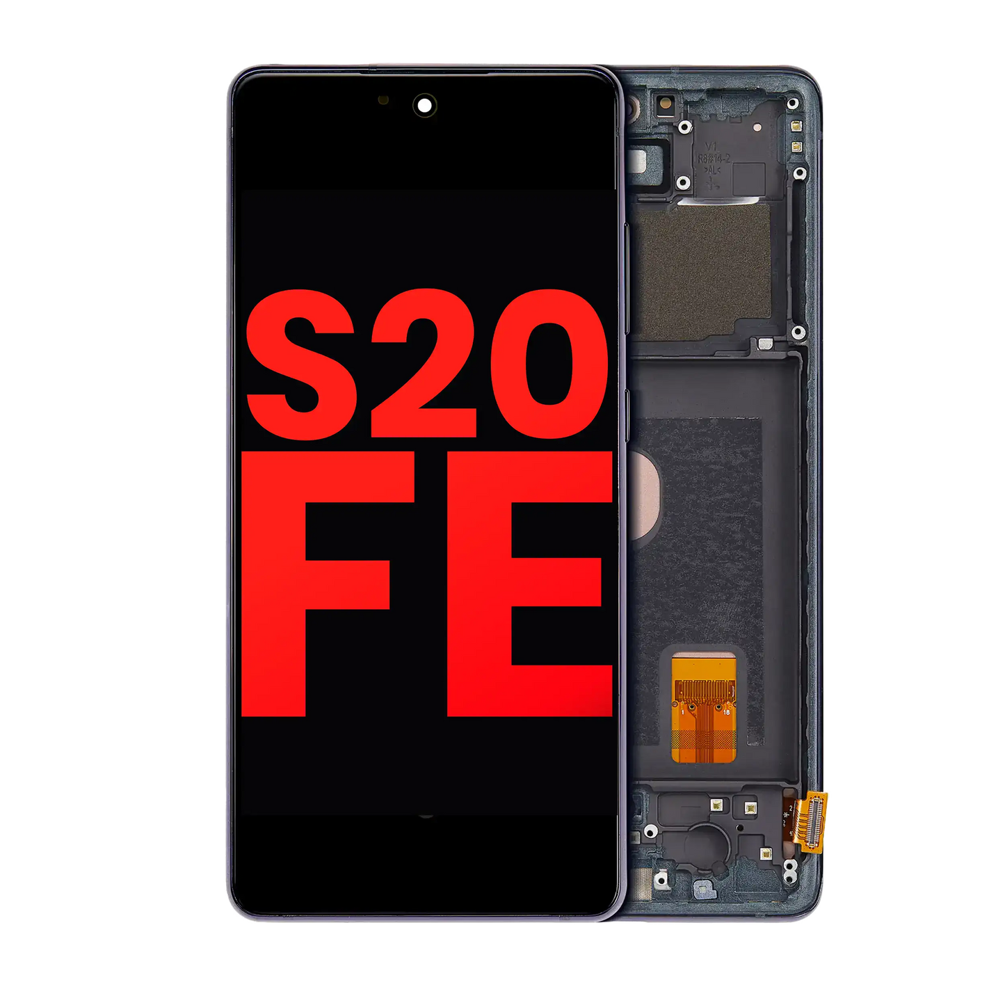 OLED Assembly With Frame For Samsung Galaxy S20 FE 4G / 5G (Aftermarket Plus) (Cloud Navy)