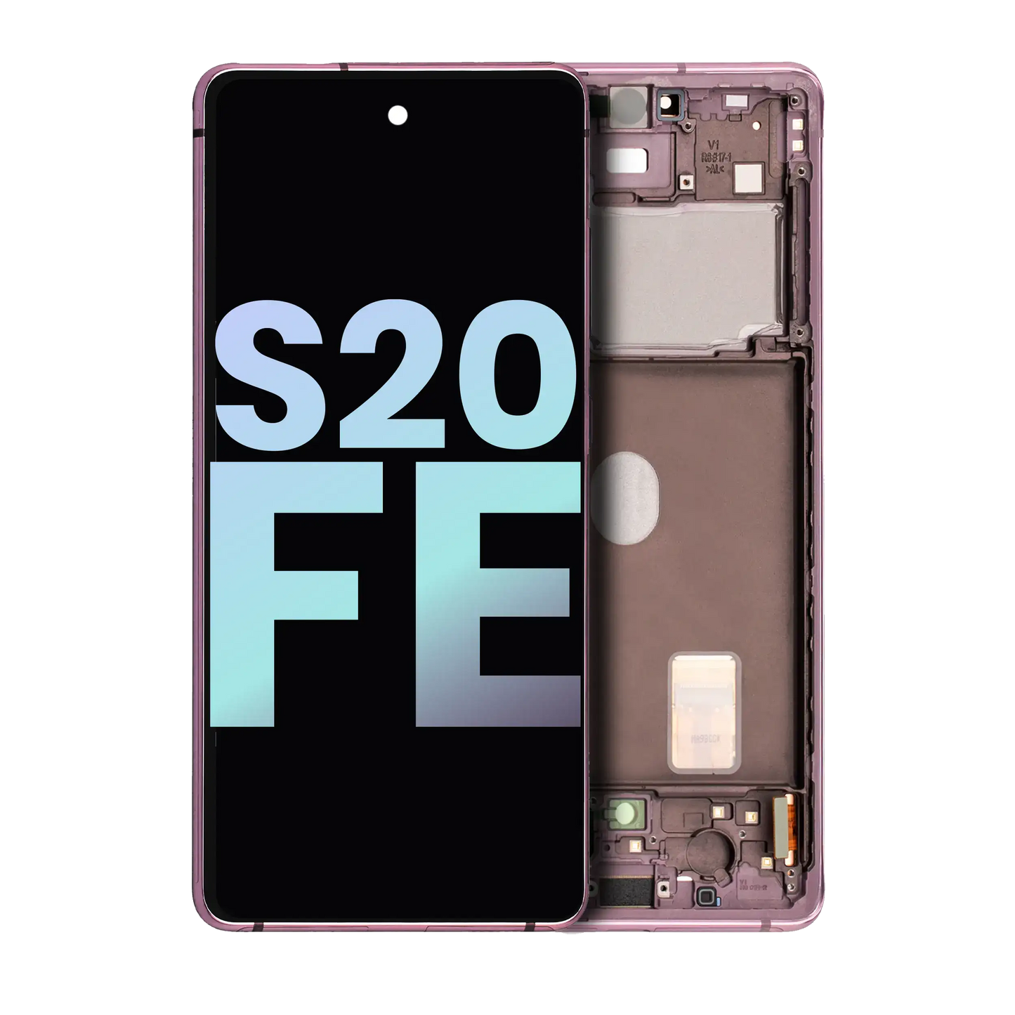 OLED Assembly With Frame For Samsung Galaxy S20 FE 4G / 5G (Service Pack) (Cloud Lavender)