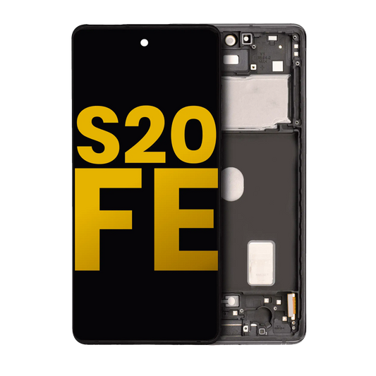 OLED Assembly With Frame For Samsung Galaxy S20 FE 4G / 5G (Refurbished) (Cloud Navy)