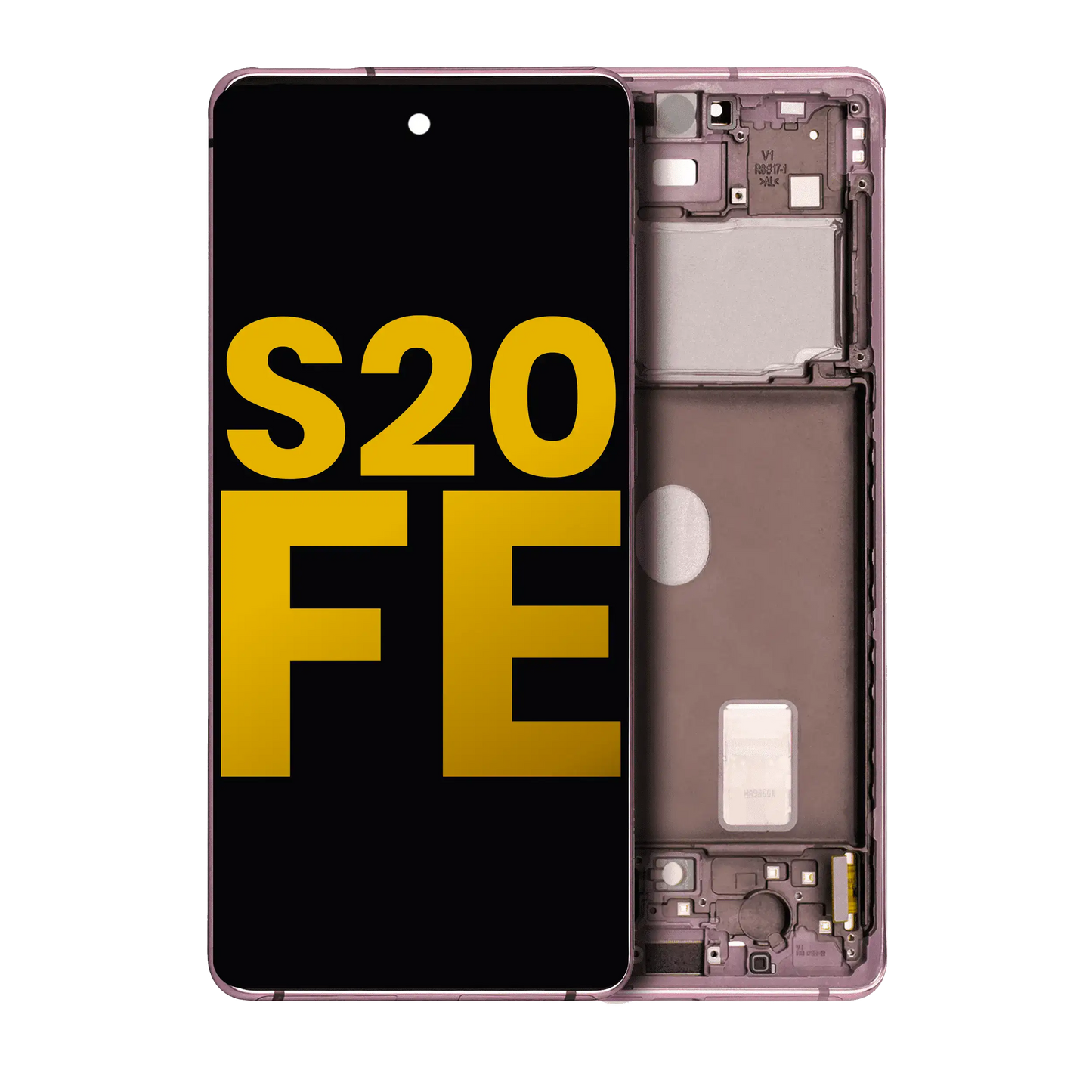 OLED Assembly With Frame For Samsung Galaxy S20 FE 4G / 5G (Refurbished) (Cloud Lavender)