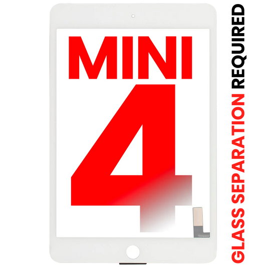 Digitizer For iPad Mini 4 (Glass Separation Required) (Aftermarket Plus) (White)