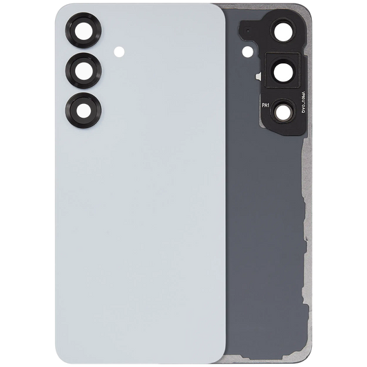 Back Cover Glass With Camera Lens For Samsung Galaxy S25 5G (No Logo) (Aftermarket Plus) (Icy Blue)