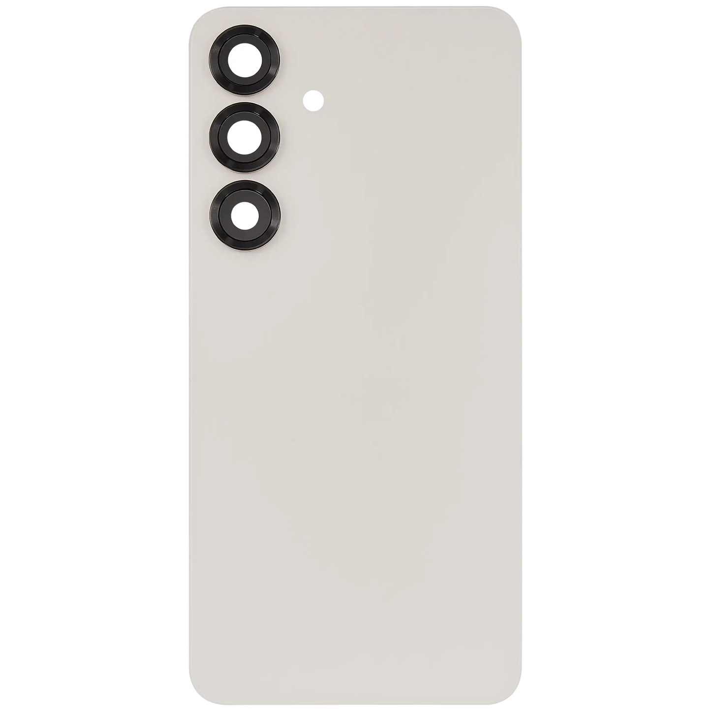 Back Cover Glass With Camera Lens For Samsung Galaxy S25 5G (No Logo) (Aftermarket Plus) (Pink Gold)