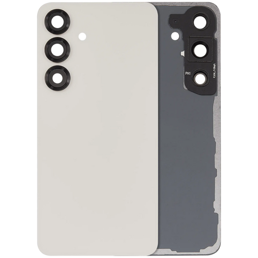 Back Cover Glass With Camera Lens For Samsung Galaxy S25 5G (No Logo) (Aftermarket Plus) (Pink Gold)