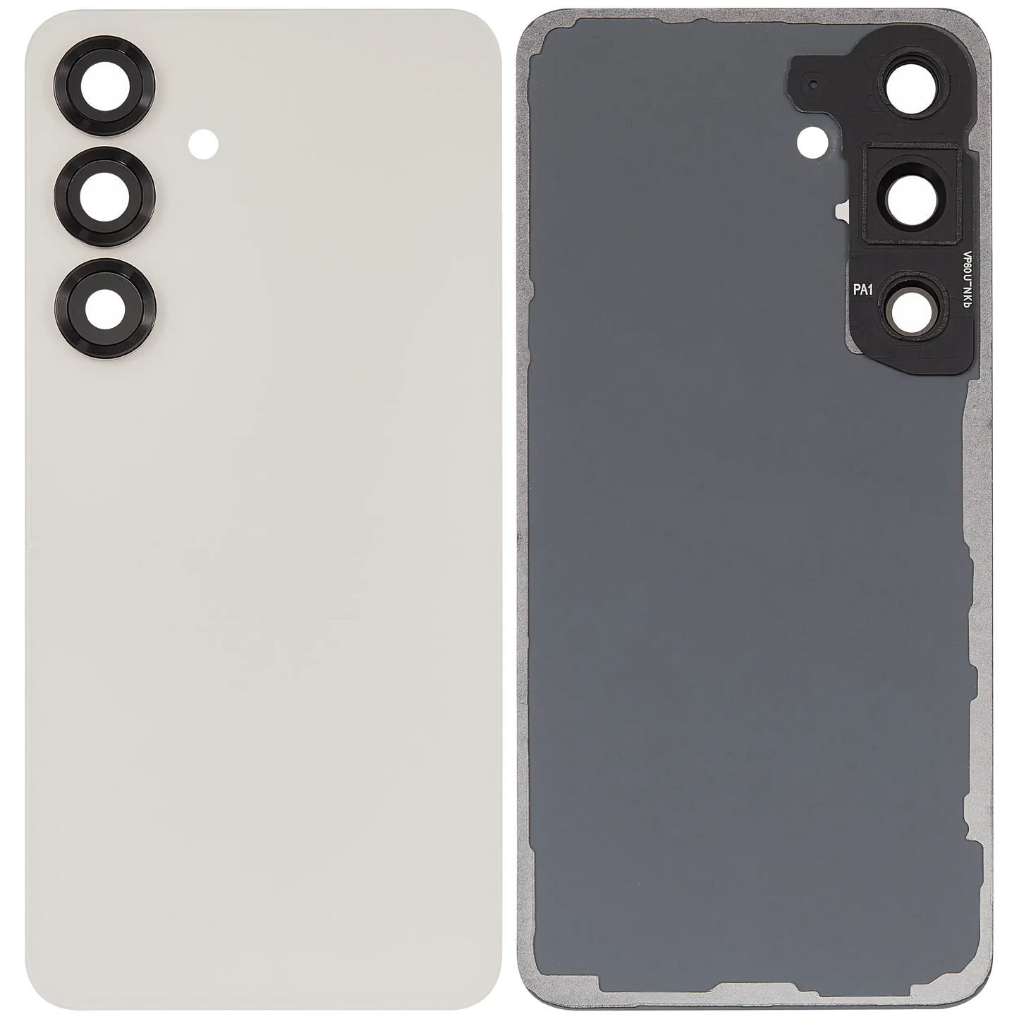Back Cover Glass With Camera Lens For Samsung Galaxy S25 5G (No Logo) (Aftermarket Plus) (Pink Gold)