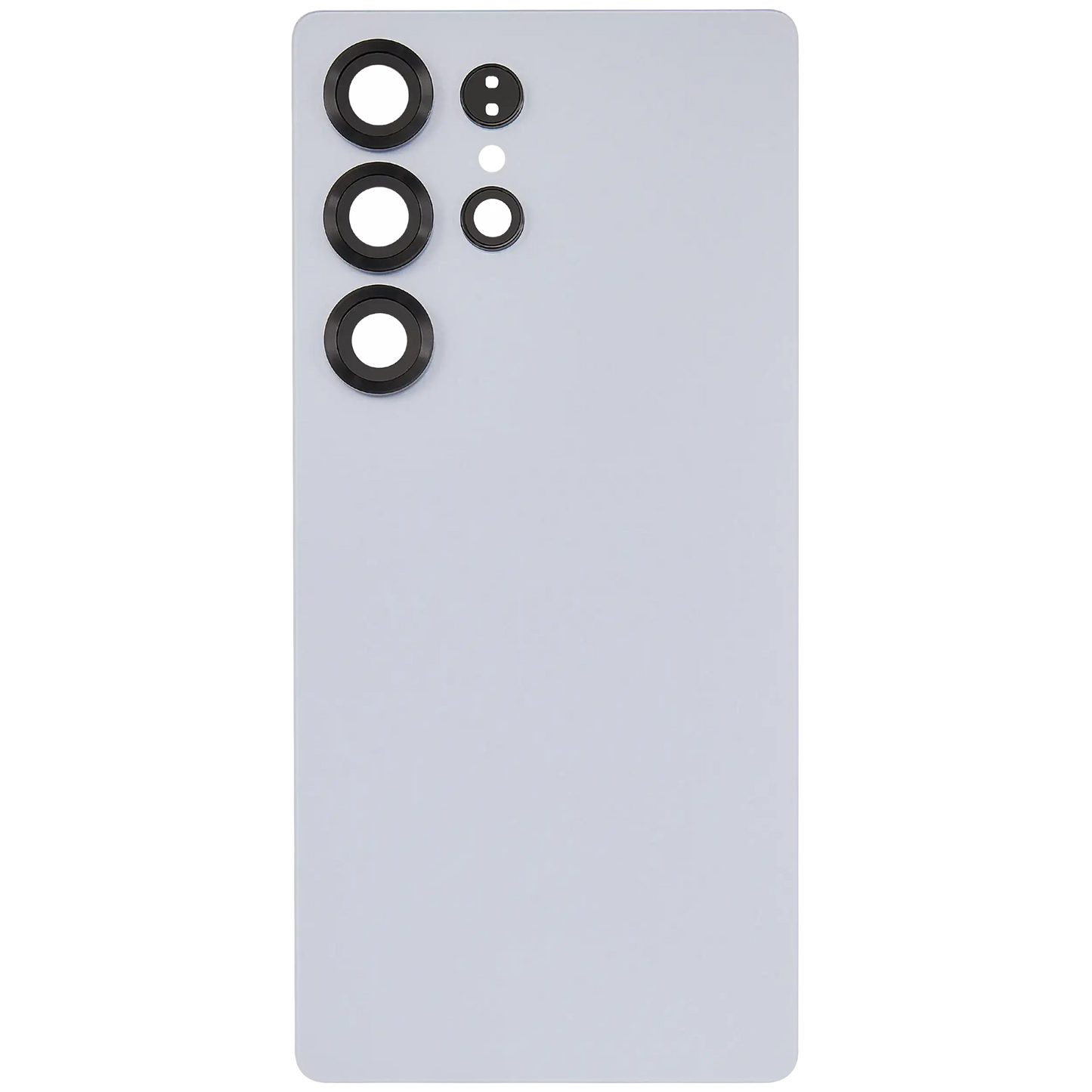 Back Cover Glass With Camera Lens For Samsung Galaxy S25 Ultra 5G (No Logo) (Aftermarket Plus) (Titanium Silver Blue)