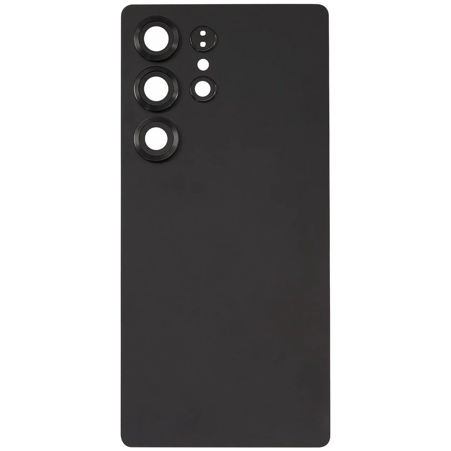 Back Cover Glass With Camera Lens For Samsung Galaxy S25 Ultra 5G (No Logo) (Aftermarket Plus) (Titanium Black)