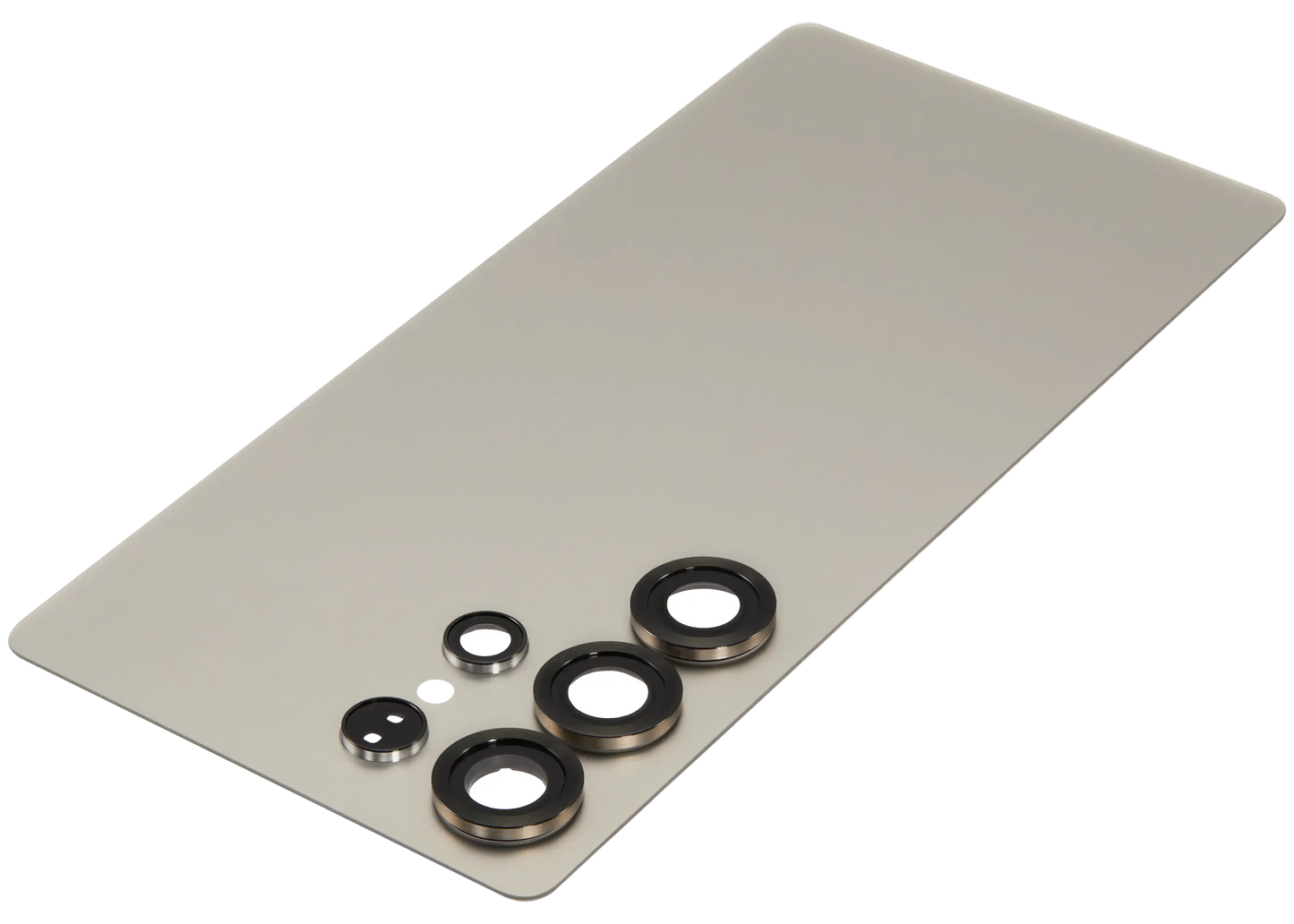 Back Cover Glass With Camera Lens For Samsung Galaxy S25 Ultra 5G (No Logo) (Aftermarket Plus) (Titanium Gray)