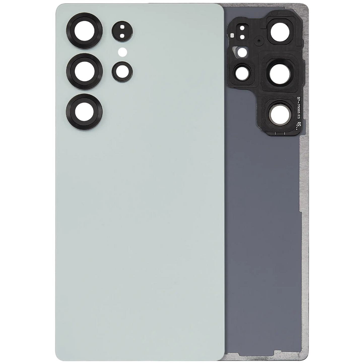 Back Cover Glass With Camera Lens For Samsung Galaxy S25 Ultra 5G (No Logo) (Aftermarket Plus) (Titanium Jade Green)