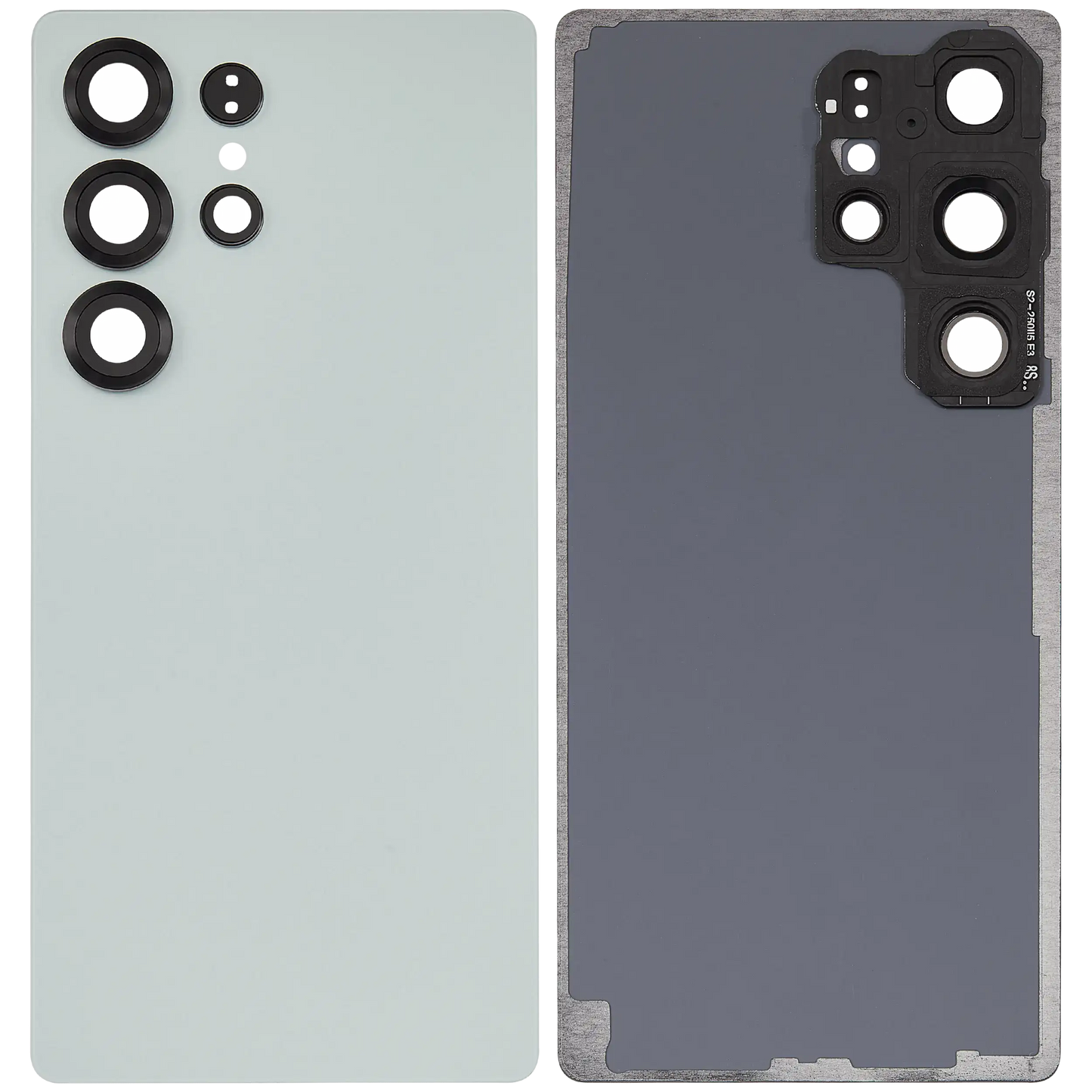 Back Cover Glass With Camera Lens For Samsung Galaxy S25 Ultra 5G (No Logo) (Aftermarket Plus) (Titanium Jade Green)